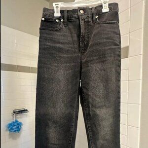 Madewell Black Straight Leg Jeans